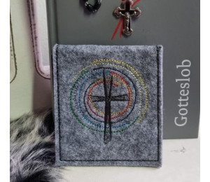Stickdatei - Kreuz Regenbogen Kreis
